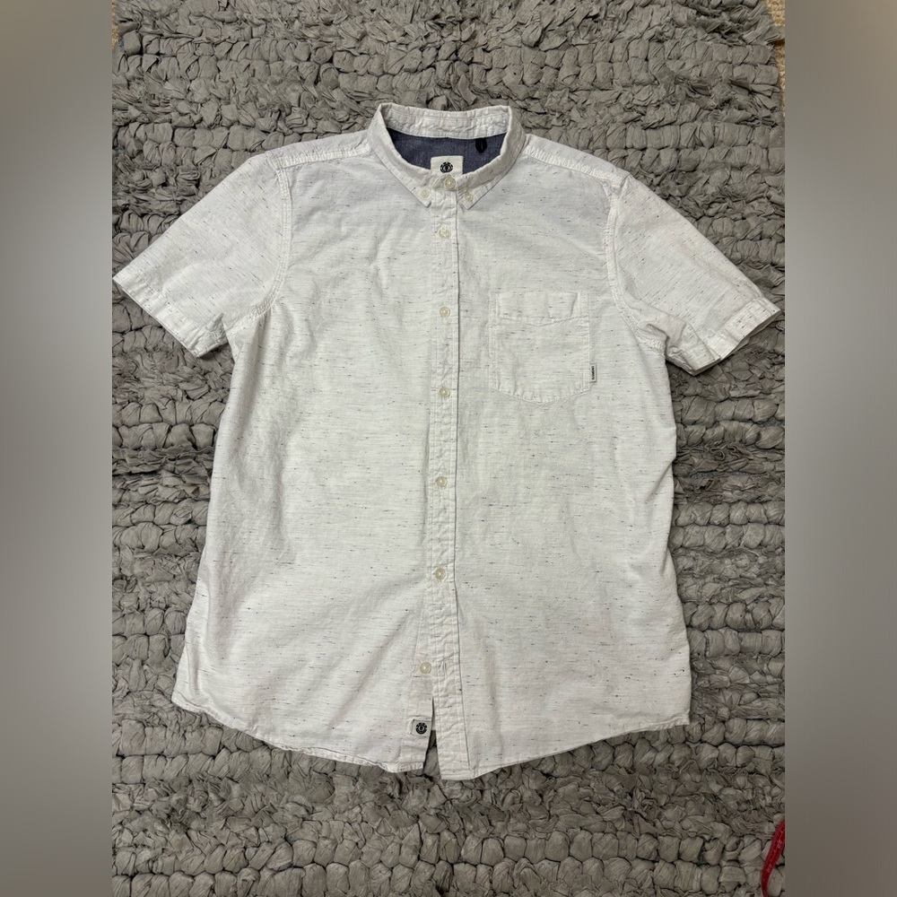 Element Mens skater brand casual button down t-shirt shirt